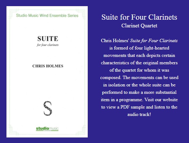 _StudioMusic's tweet image. We're excited to release these new Chris Holmes pieces for small ensembles!

studio-music.co.uk