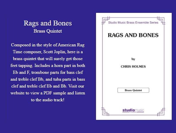 _StudioMusic's tweet image. We're excited to release these new Chris Holmes pieces for small ensembles!

studio-music.co.uk