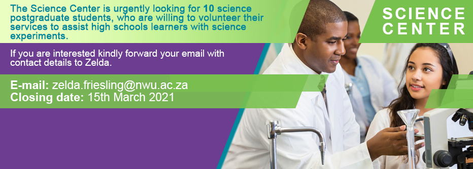 NWU Faculty of Natural and Agricultural Sciences (@nwu_fnas) on Twitter photo 