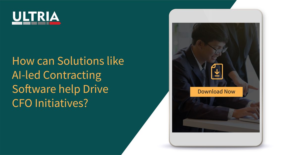 Ultria_CLM's tweet photo. The new-age #CFO is blessed with a wealth of technologies. Download our #whitepaper to know how #technologies like #RPA, #AI / #ML, and analytics help supercharge #contractmanagement &amp; #contractanalytics and help in top-line and bottom-line improvement.
https://t.co/cgZeLfA311 https://t.co/dOJotHDous