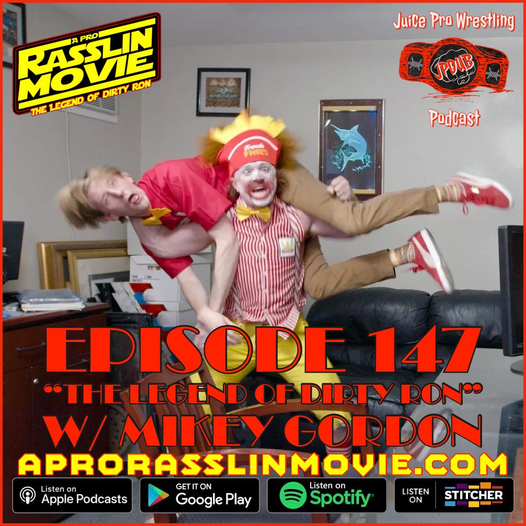 JuiceProPodcast's tweet photo. Ep.147 OUT NOW!

🎧 https://t.co/TsLgcVCCXN 

@dirtyronmcd talks about his upcoming film @prorasslinmovie which stars @TherealRVD @EFFYlives @findevan @mechvwolf &amp; more plus his promotion @FISTCombatTV &amp; much more!

Donate here: https://t.co/VZfGLH1P0H

#wrestlingcommunity 👊🏻 https://t.co/mrUZdJUafN