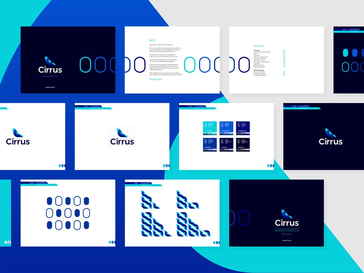 alextass_com's tweet photo. Cirrus flights ticketing ai: logo, identity, brand guidelines https://t.co/gaAEO19KQx
--
#cirrus #flights #ai #ticketing #logo #logodesign #logodesigner #identity #identitydesign #branding #brandguidelines #logoguidelines #webstyleguide #styleguide #guidelines #dribbble https://t.co/FsA09oaqS9