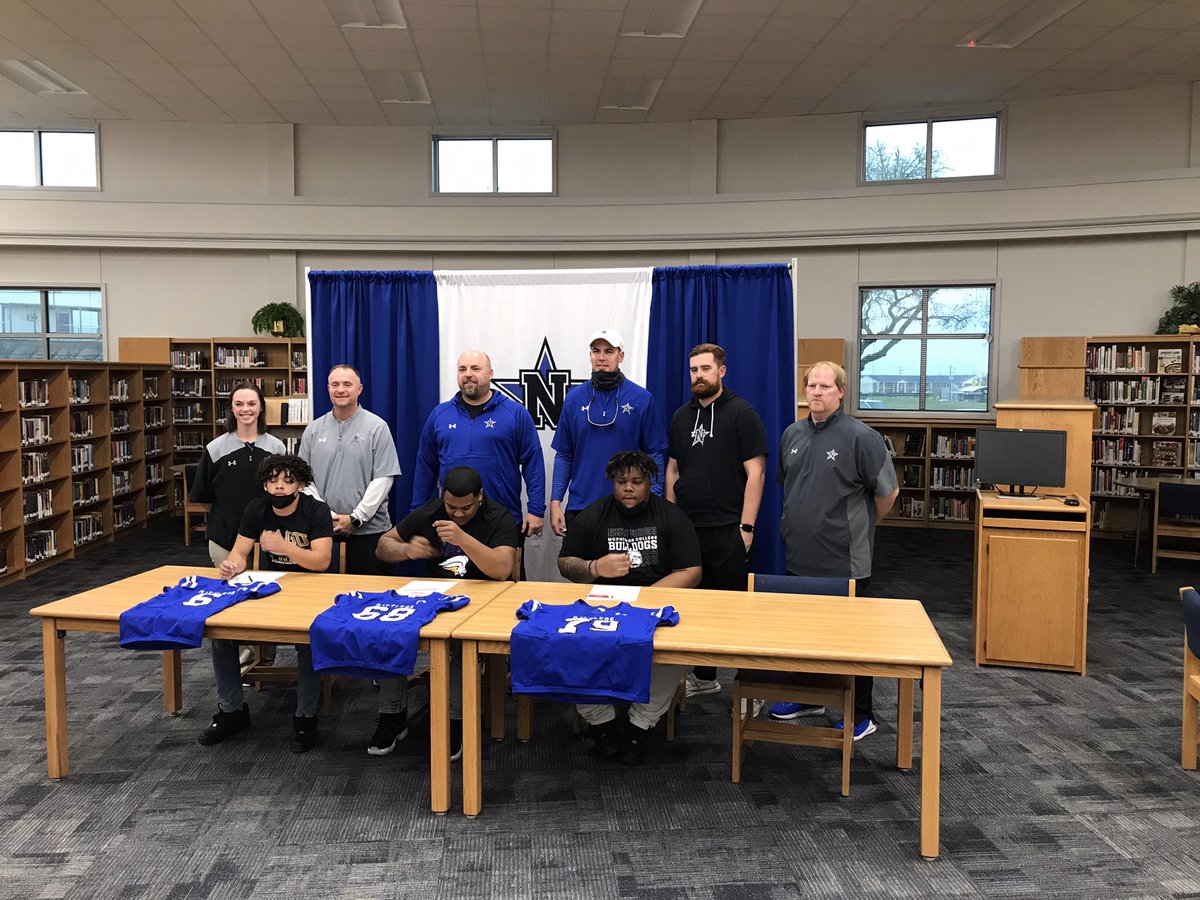 chase_ganske's tweet photo. Congrats to @SoleyJoel @SammyMallard5 and @Qua936 on signing their letters to further their football and education at the next level! #SOTA https://t.co/ccXqzcuw14