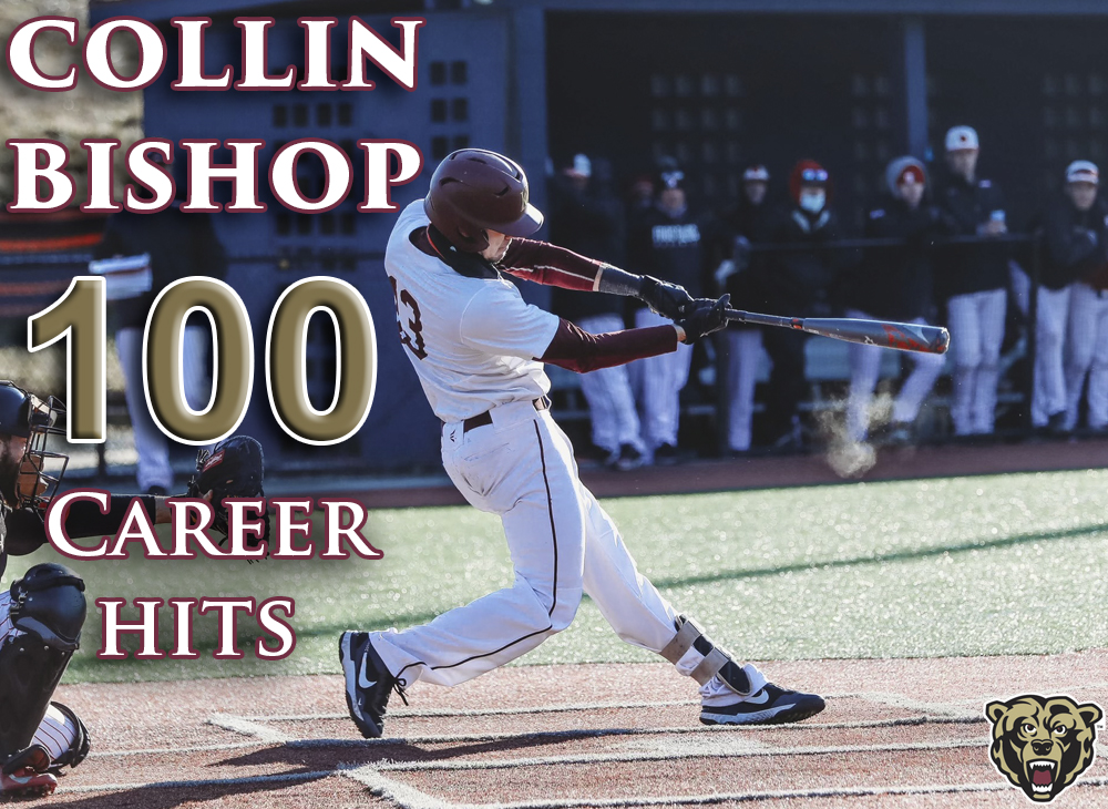KUGoldenBears's tweet photo. ICYMI | Congrats to Collin Bishop of @KUBearsBaseball on reaching the 100 career hits milestone over the weekend against Frostburg State! #GoBearsGo https://t.co/4LstKhQ8BZ