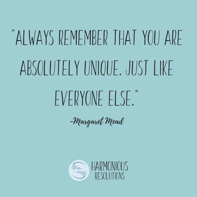 Wednesday Wisdom: "Always remember that you are absolutely unique, just like everyone else."

#wisdomwednesday #wednesdaywisdom #quoteoftheday #lifequote #enneagram #selfawareness #enlightenment #conflict #conflictmanagement #conflictresolution #harmoniousresolutions
