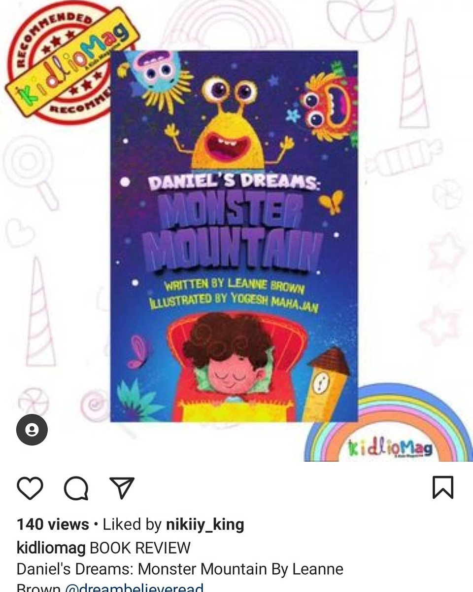 LeanneBrownDBR's tweet photo. Absolutely brilliant review from @kidliomag! Great to chat to them and have an interview too.
#danielsdreams #dreambelieveread #kidliomag #author #authorinterview #childrensbookreview #childrensbooks #reviews #selfpublishedauthor #childrensliterature #childrenslit #kidslit https://t.co/PmMSFYrLdH