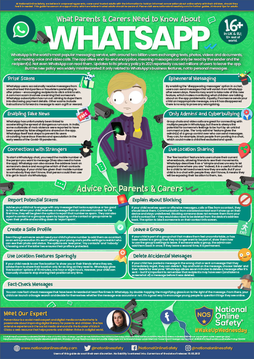 It may be the world’s number 1 messaging app 🥇💬 But changes to Ts &amp; Cs have led to users downloading rival apps! This week’s #WakeUpWednesday guide for parents &amp; carers asks what’s up with WhatsApp? 📞

Apple: hubs.ly/H0J0xtv0 
Android: hubs.ly/H0J0xtw0