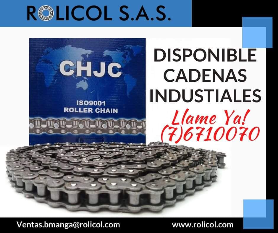 RolicolS's tweet photo. Cadenas industriales #cadenas disponibles todos los tamaños ¡Llama YA! (7) 6710070  ventas.bmanga@rolicol.com https://t.co/VXuV3doIfk