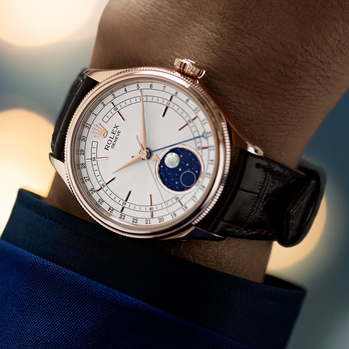 hamiltoninches's tweet photo. The classical watch. The Rolex Cellini Moonphase in 18 ct Everose gold, 39 mm case, white dial, leather strap bracelet. #Rolex #CelliniMoonphase #hamiltonandinches #edinburgh

Discover Rolex at Hamilton &amp; Inches: https://t.co/gejGVjcMOs https://t.co/kVm16QRacT