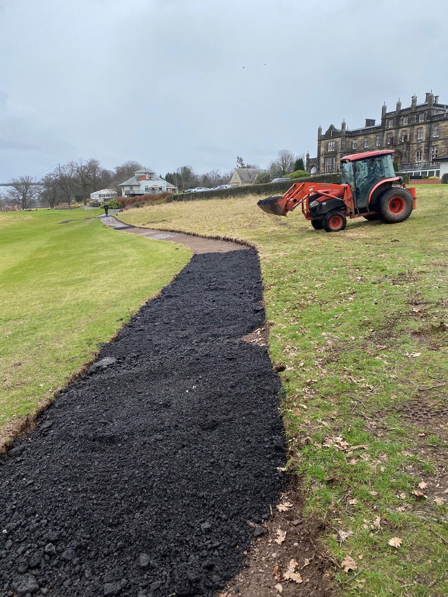 MarHallGolf's tweet photo. New path construction taking shape at the par 3 10th hole. https://t.co/DtoatWJgyQ