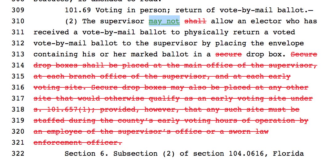 TooMuchMe's tweet photo. Coming up at 10:30am -- Florida Legislature is taking up a bill that would completely eliminate 100% of drop boxes for vote-by-mail ballots https://t.co/TbC7GeLQvk