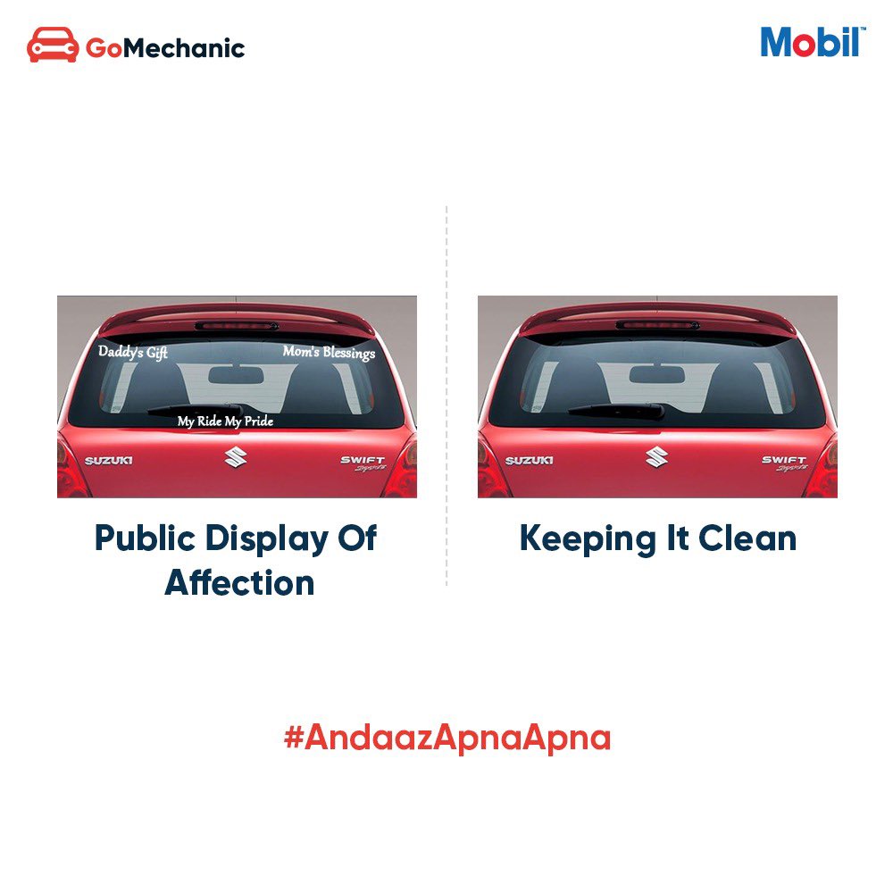 gomechanicindia's tweet image. We all have our preferences. But when it comes to car servicing, We hope you make the right choice! 
Go For GoMechanic 👨‍🔧

#AndazApnaApna #differentchoices #carlove