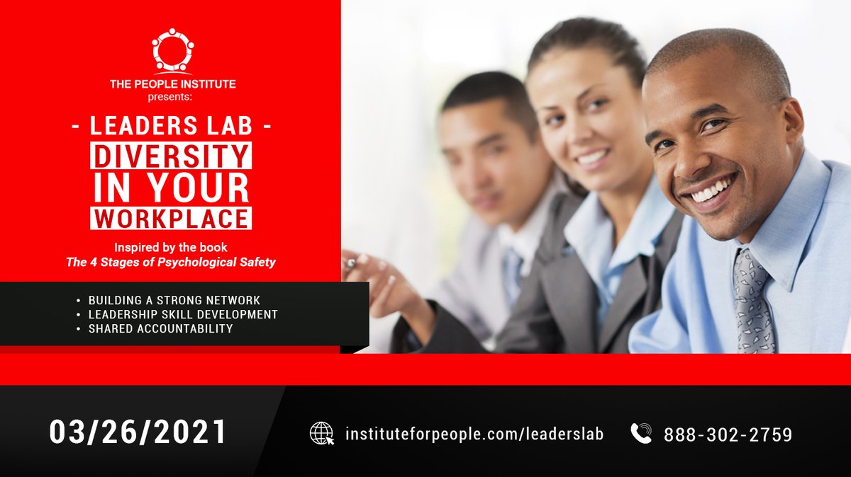 InstitutePeople's tweet photo. Join us Friday, March 26th for the Leaders Lab! Walk away with action steps to create a psychologically safe and inclusive workplace. Register here: https://t.co/Vawl7qRlN6 https://t.co/6VDapaBJtn