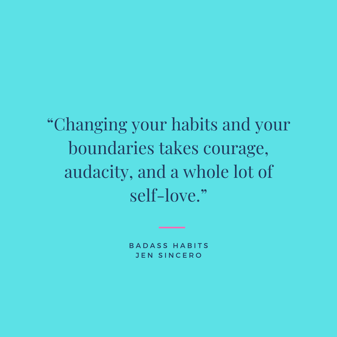 We love this quote from Badass Habits by Jen Sincero, the business book we've been reading this month, because it's kind, compassionate and true. 😍 💚 What habits are you trying to create?

#JenSincero #badasshabits #businessbook #nonfiction