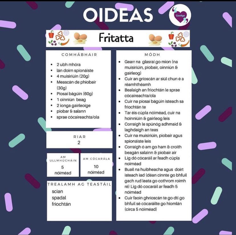 gaeilgekcs's tweet photo. Oideas an lae ó @Gaelbhratach10 #SnaG2021 https://t.co/papXZzhKE7