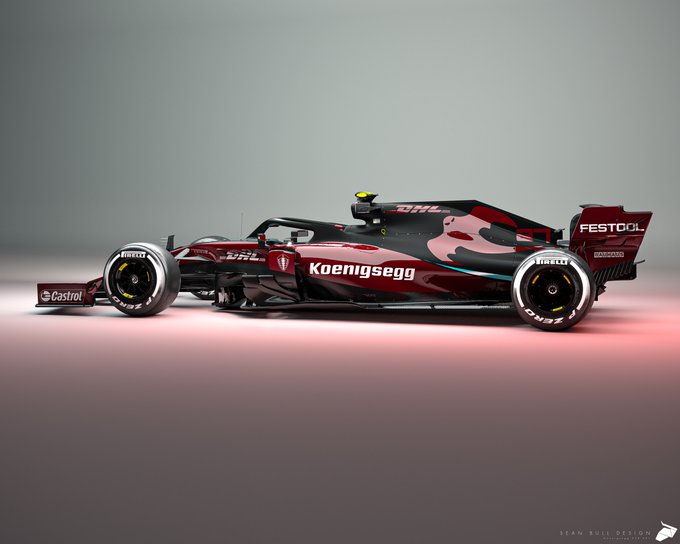 F1 livery PSD 2021 Mockup free