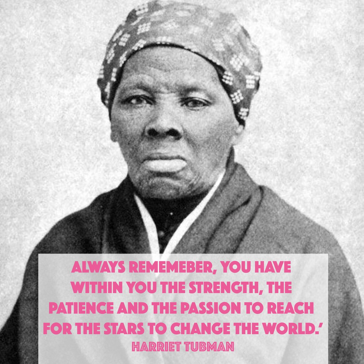 KandiCosmetics's tweet photo. To celebrate Womens History Month our second post remembers the amazing Harriet Tubman. (1822-1913) At the age of 29 Harriet escaped slavery and joined the network of antislavery activists and safehouses known as the underground railroad.  ❤️She stood up for Equality ❤️ https://t.co/XWOPYIf9Ah