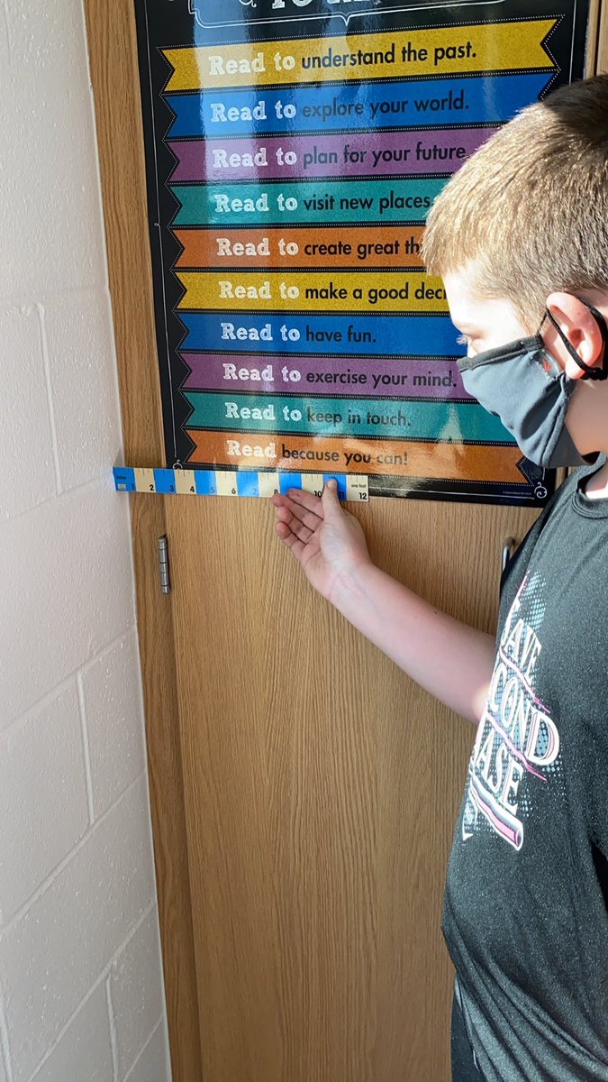 jestaylor_fifth's tweet photo. Finding the volume of real world objects, it was a great time in math this morning! @KeithAllshouse @woodje_5th https://t.co/hel0dX7jRJ