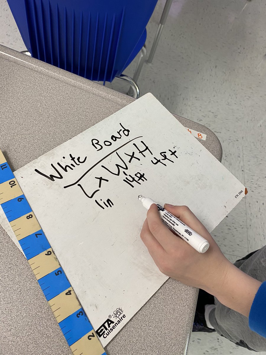 jestaylor_fifth's tweet photo. Finding the volume of real world objects, it was a great time in math this morning! @KeithAllshouse @woodje_5th https://t.co/hel0dX7jRJ