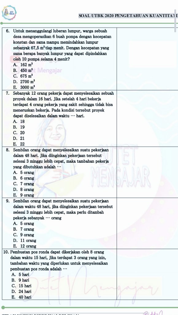 Tiway On Twitter Soal Tps Pengetahuan Kuantitatif 2020 Udah Pernah Liat Soal Asli Utbk Tps Tahun Lalu Belum Nih Aku Kasi 20 Soal Dulu Deh Xixi Utbk Utbk2021 Saintek Soshum