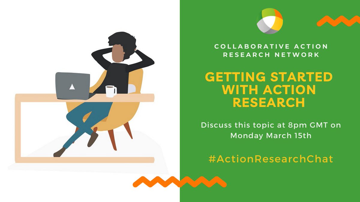 We are hosting #ActionResearchChat on Monday March 15th, 8pm-9pm (GMT).

Topic: ‌Getting Started with Action Research

Join us to talk about getting projects up and running, juggling participation, figuring out ethics and more!