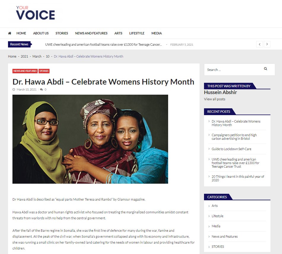 Celebrate Women's History Month with an article about an amazing woman you know. Check out this article on our website today: uwejournalismsociety.com/2021/03/10/dr-…