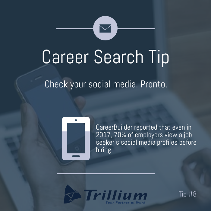 Are your social media posts holding you back in the job market? Take a few minutes to review your social media profiles and make any posts or profiles private that aren't workplace appropriate. #careertips #careersearch #jobsearch #jobseeker  #nowhiring
