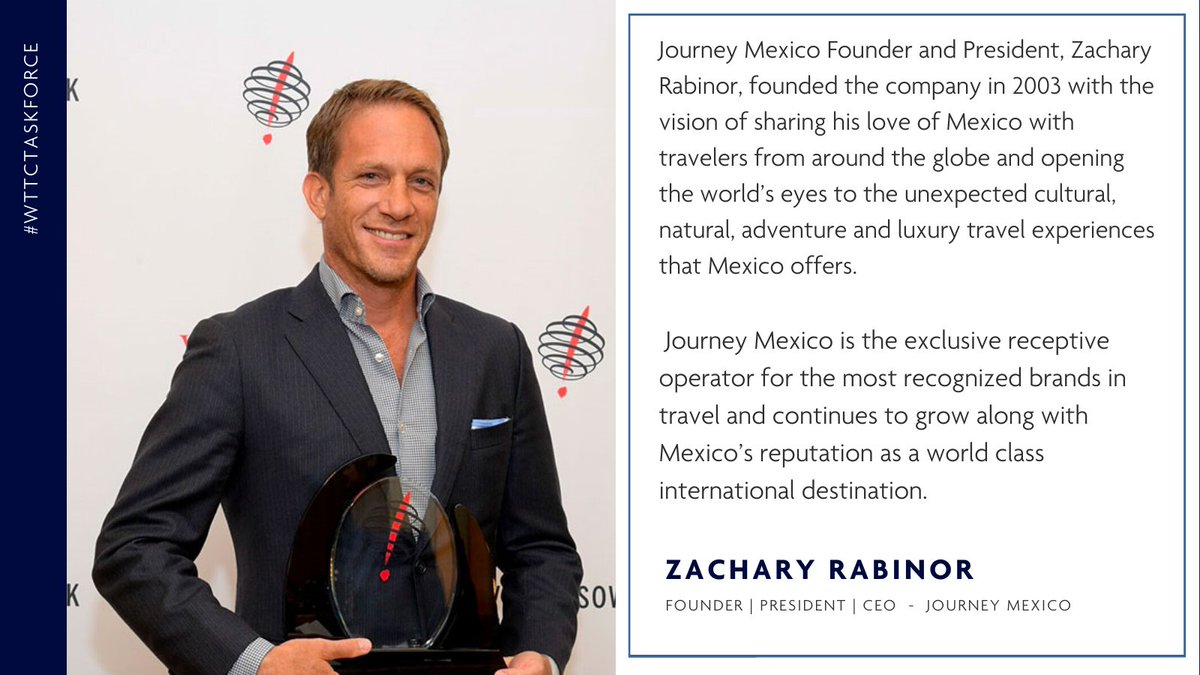 WTTC's tweet photo. Today at #WTTCTaskforce call, Zachary Rabinor, @journey_mexico Founder, President & CEO, has shared insights regarding the challenges, current situation and recovery of Mexico's luxury tourism, a destination that never closed its doors for international visitors.
#TravelRecovery https://t.co/63g1FdFCLB