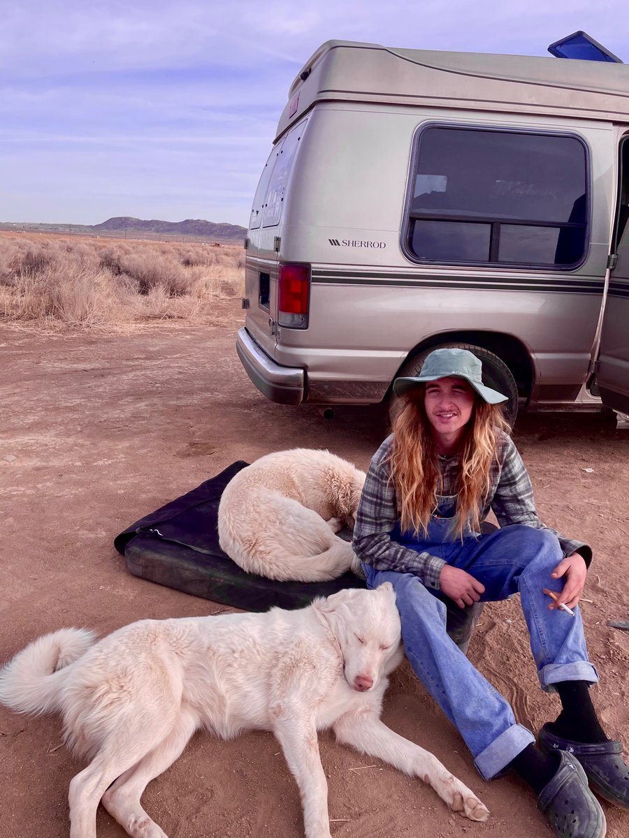 urtrippindog's tweet photo. it’s been half a year of calling four wheels home. we have circled the map once already &amp; i cant wait to keep going in circles. for now joshua tree is home :) <3 https://t.co/w6rccbKP0A