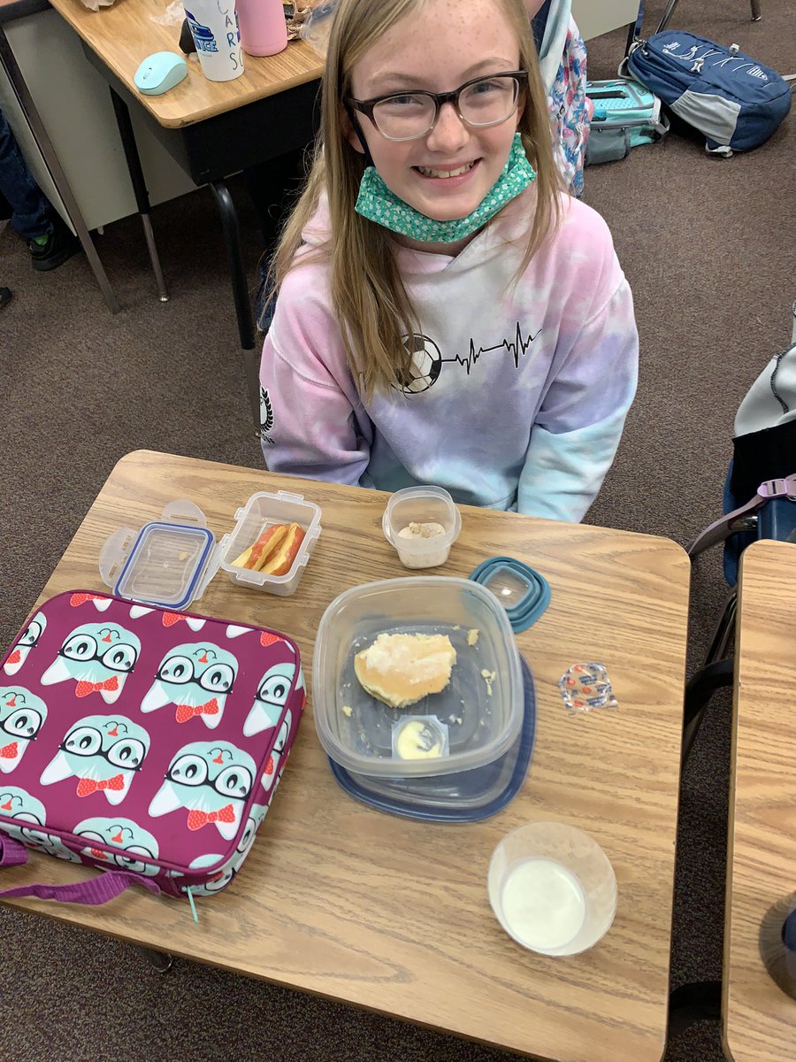 Scientists enjoyed a treat full of microorganisms this morning. We mixed buttermilk and heavy cream yesterday. These thinkers brought everything from strawberries to pancakes to enjoy with the beneficial bacteria in their creme fraiche! #WeAreCarver #ItsShowtime <a href="/CarverES_RH/">GWC Elementary</a>