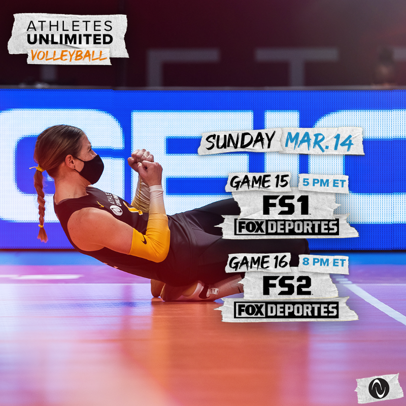 AUProSports's tweet photo. 3️⃣ more days of Athletes Unlimited Volleyball coming your way 🔜 on @FoxSports and @CBSSportsNet!

Here is your Week 3 schedule! ⬇️ #BeUnlimited