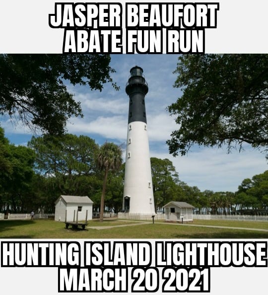 abatesc's tweet photo. ABATE Fun Run, Sat. March 20, 2021 – Hunting Island Lighthouse – Jasper / Beaufort ABATE https://t.co/dX09kDwuo3 https://t.co/C4dRklh73u