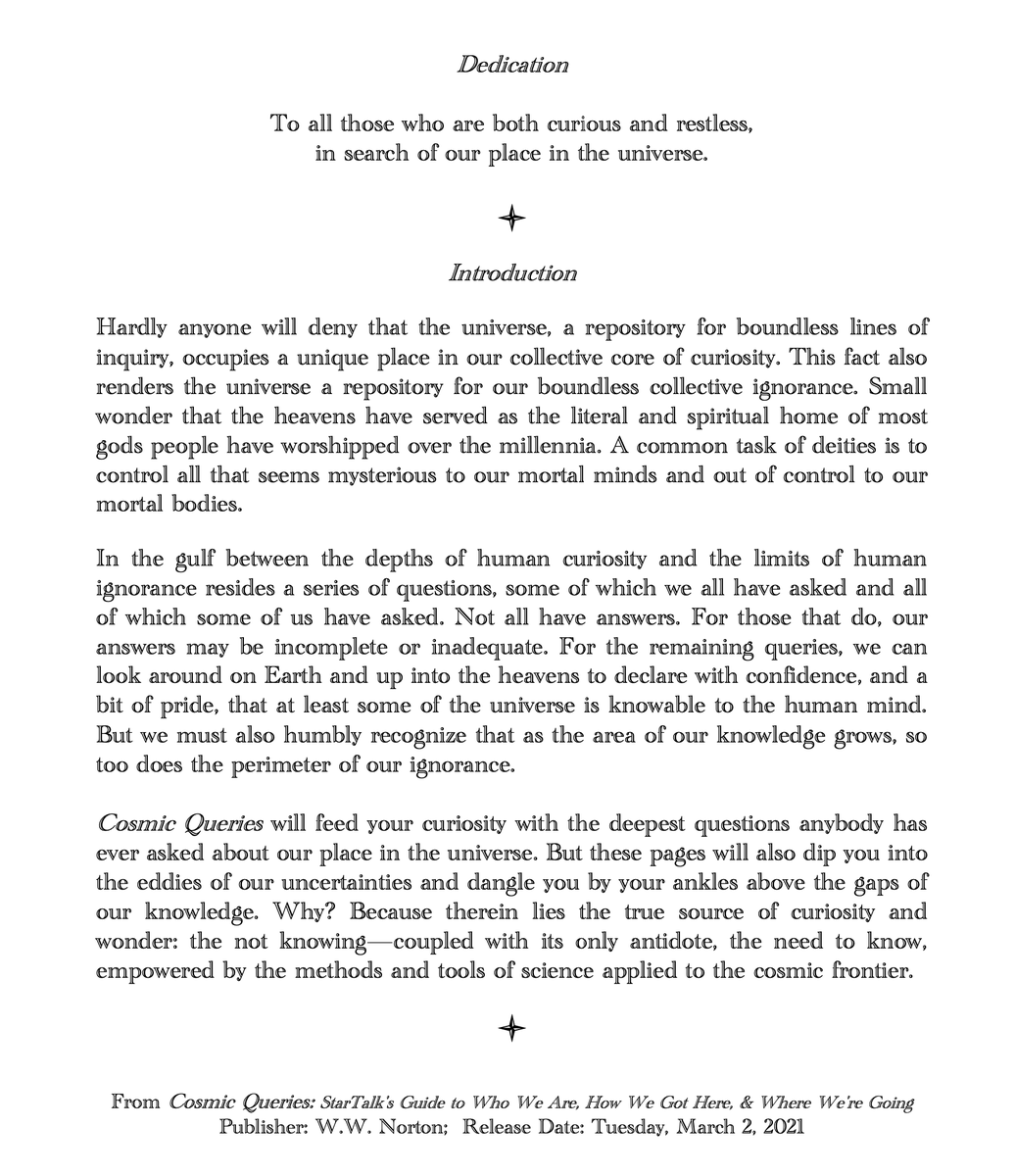 neiltyson's tweet photo. Dedication &amp; Brief Introduction... 

https://t.co/S18uIRf7u5 https://t.co/IeuWws2iH1