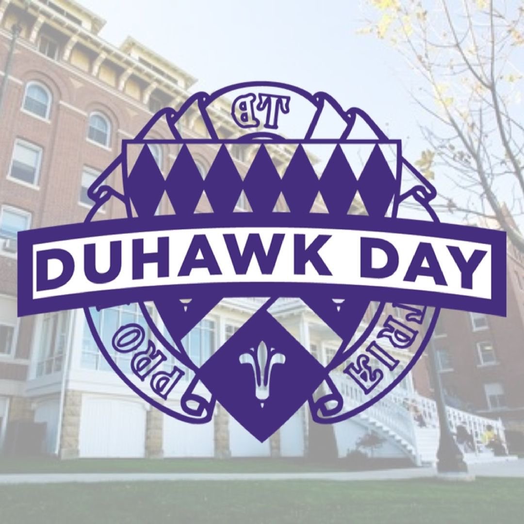 LCStudentUnion's tweet photo. Join Duhawks across the nation as we continue the legacy of Duhawk day and celebrate, unite and support Loras College.

Don’t forget to wear purple and gold. 💜💛 https://t.co/ocgPoEaLRj