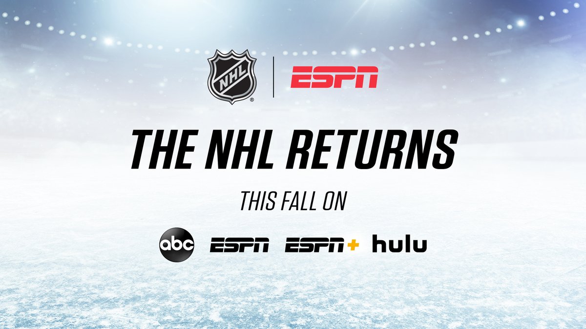 ESPNPR's tweet photo. The @WaltDisneyCo, ESPN &amp; @NHL reach a groundbreaking long-term agreement

The seven-year television, streaming &amp; media rights deal begins with the 2021-22 season

More: https://t.co/xWWGGHYCXL https://t.co/I7XYVZNpIC
