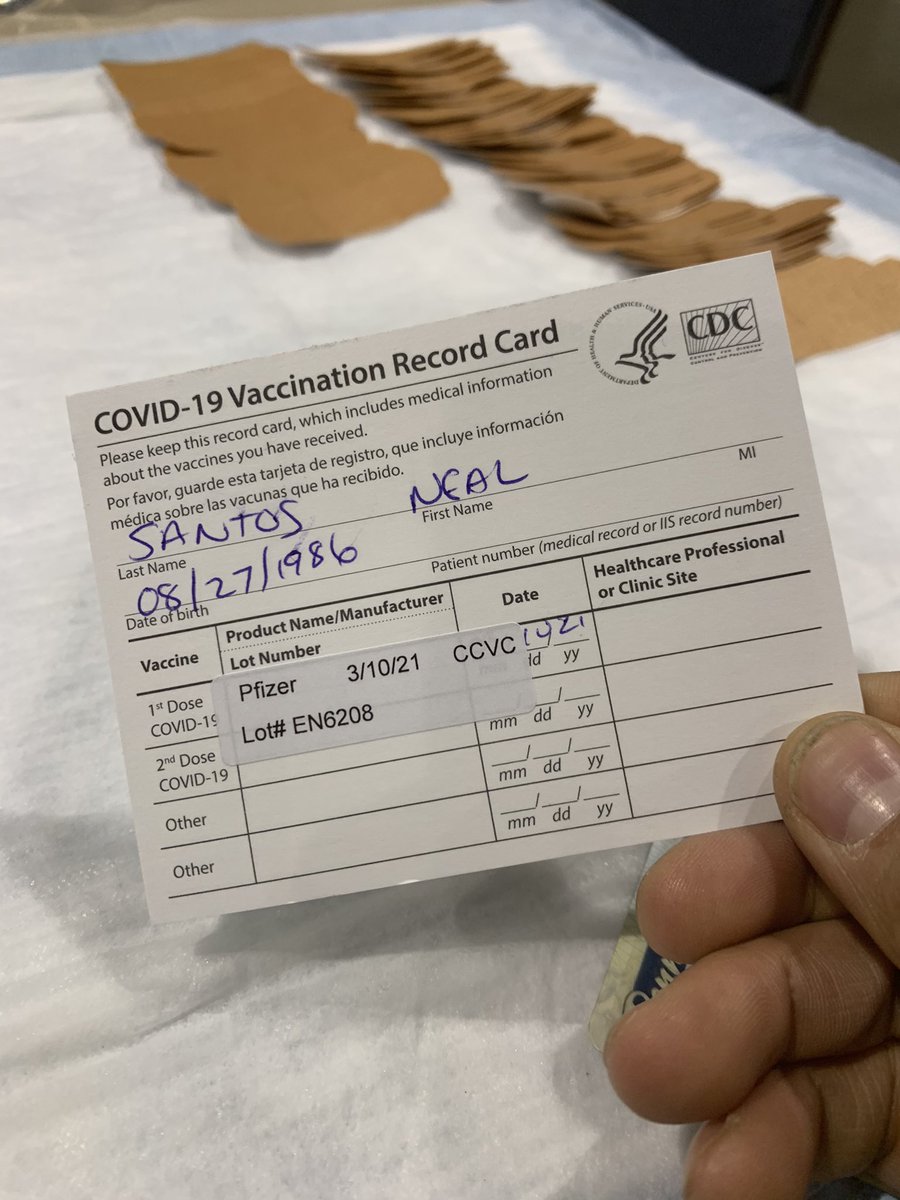 Got me first jab love