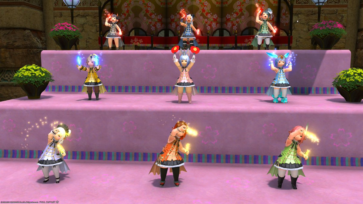komilia_ramuh's tweet photo. 各鯖でのゲストさんとか集合写真(*'▽')
#ララフェル #ララ雛壇 https://t.co/Xq9tNlneYL