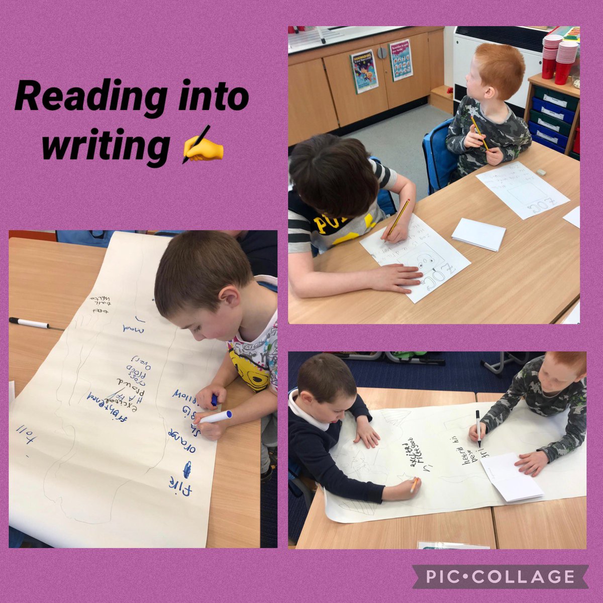 EACSornPS's tweet photo. P1/2/3 have been using their class novel to support writing with the ‘Role in the Wall’ technique. By discussing the thoughts and feelings of their main character Zog, they were able to write descriptive sentences about him. @GailElder14 @EACattainment 
#literacy #teamSorn https://t.co/8L1ngEC0tg