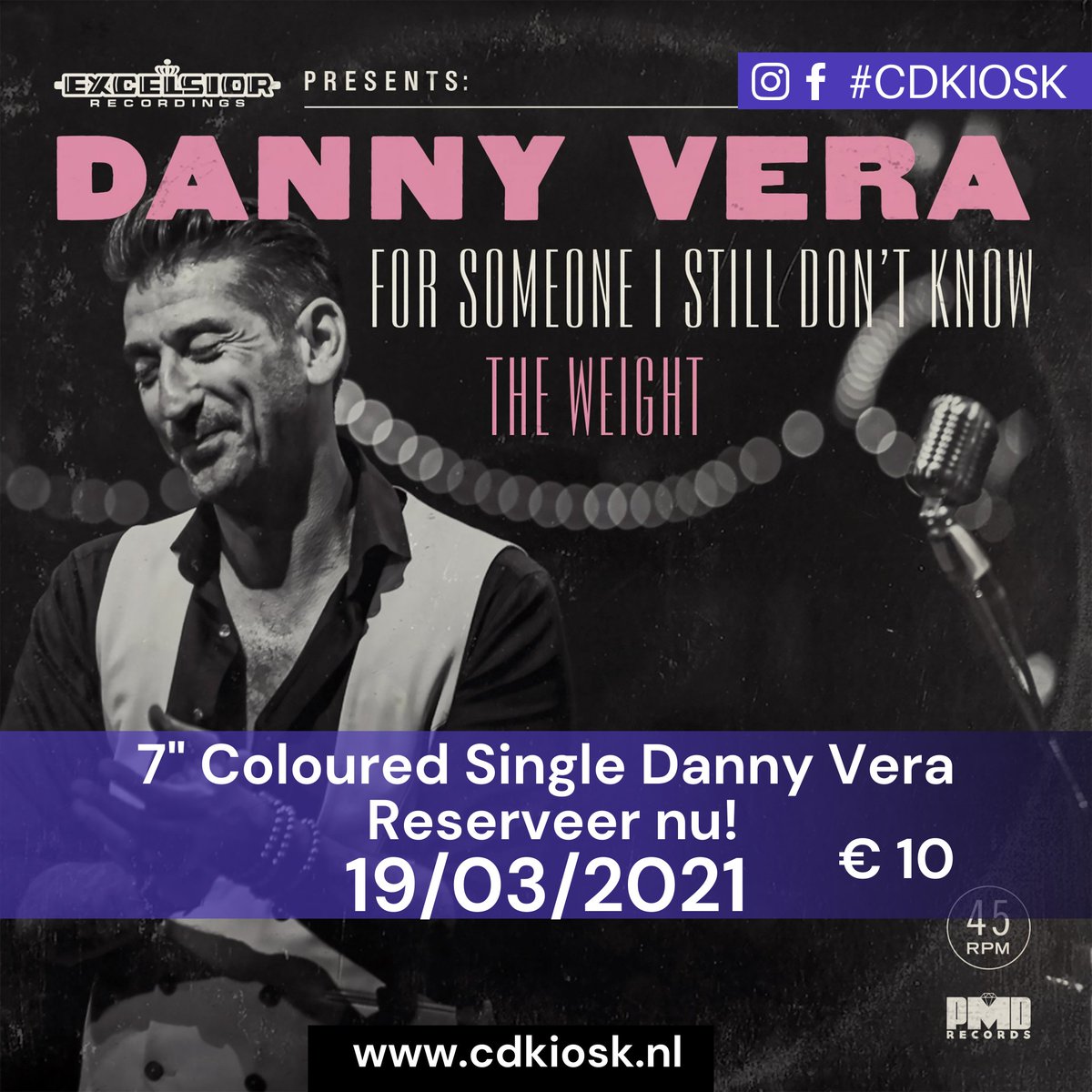 Binnenkort  verschijnt Someone I Still Don’t Know van Danny Vera op  roze 7” vinyl!

#vinyl #single  #dannyvera #music #everydayisrecordstoreday
<a href="/dannyveramusic/">Danny Vera</a> @excelsiorrecordings

#ossecentrum #cdkiosk #loveyourlocalrecordstore #deschakel #oss
#dewinkeliervanhier #datisoss