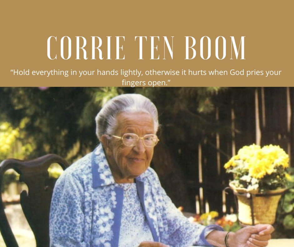 Today for #WomensHistoryMonth we are remembering Corrie ten Boom!