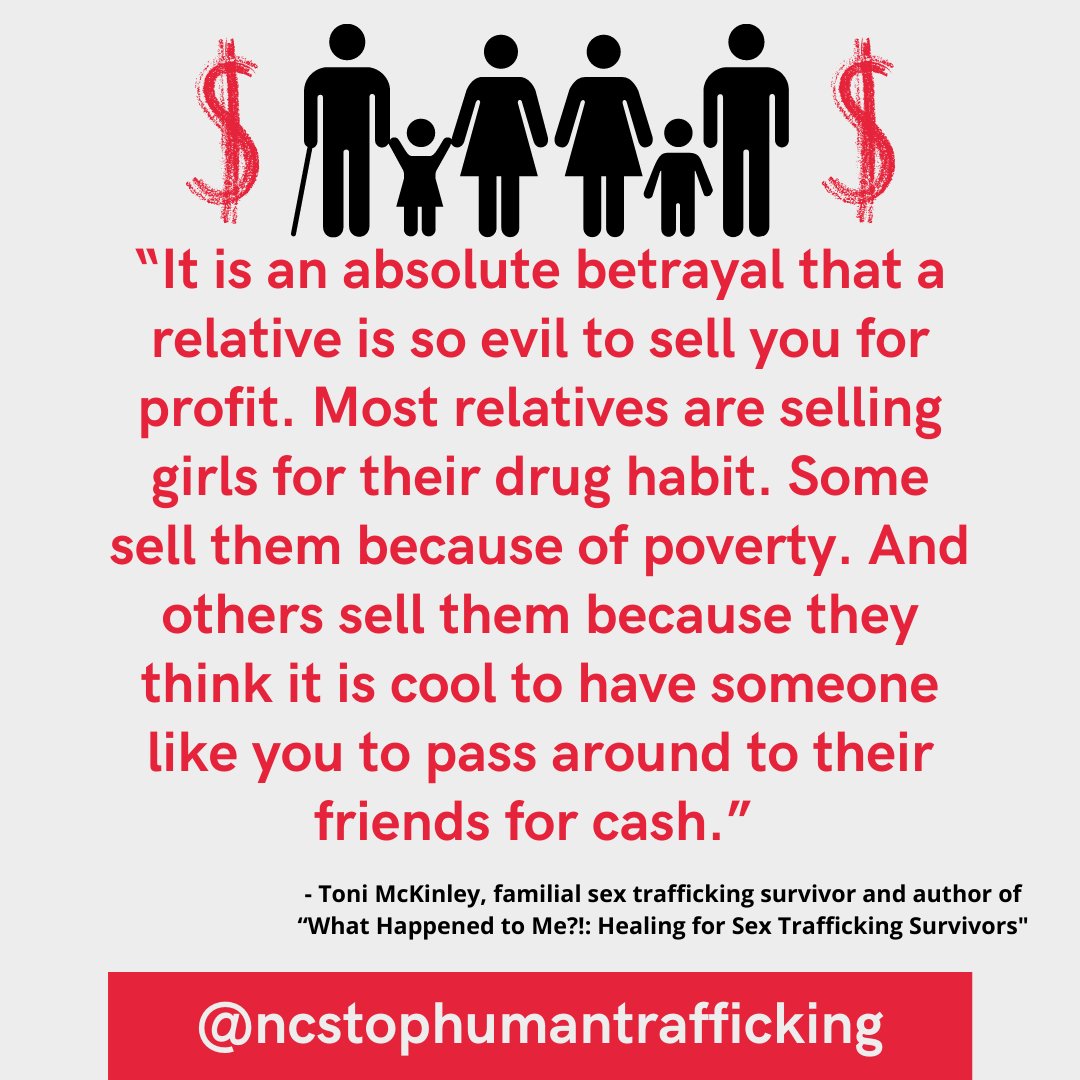 Learn more about familial trafficking in our most recent blog. 

Click here: encstophumantrafficking.org/familial-traff…

If you suspect human trafficking or need help yourself, call the National Human Trafficking Hotline at 1-888-3737-888

#humantrafficking #familialtrafficking #sexualassault