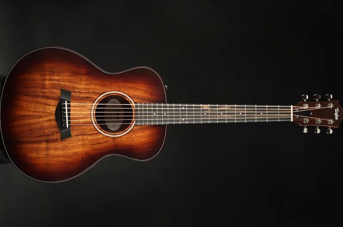 If you’re looking for a compact acoustic guitar with a big voice and a stunning visual appeal to match, check out Taylor Guitars’ GS Mini-e Koa Plus. makingmusicmag.com/travel-acousti…