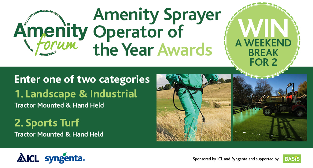 AmenityForum's tweet photo. Sprayer Operator of the Year 2021

We are pleased that applications for the 2021 awards is open for entries !  Entries accepted at https://t.co/qY8ZvpZ7fi

We look forward to receiving your entries ! https://t.co/bUpmo6kuuT