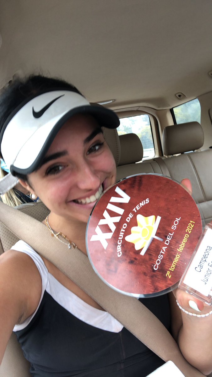 Well done to Grace who won the Miraflores Junior U18 tournament last week! <a href="/millfieldtennis/">Millfield Tennis</a>