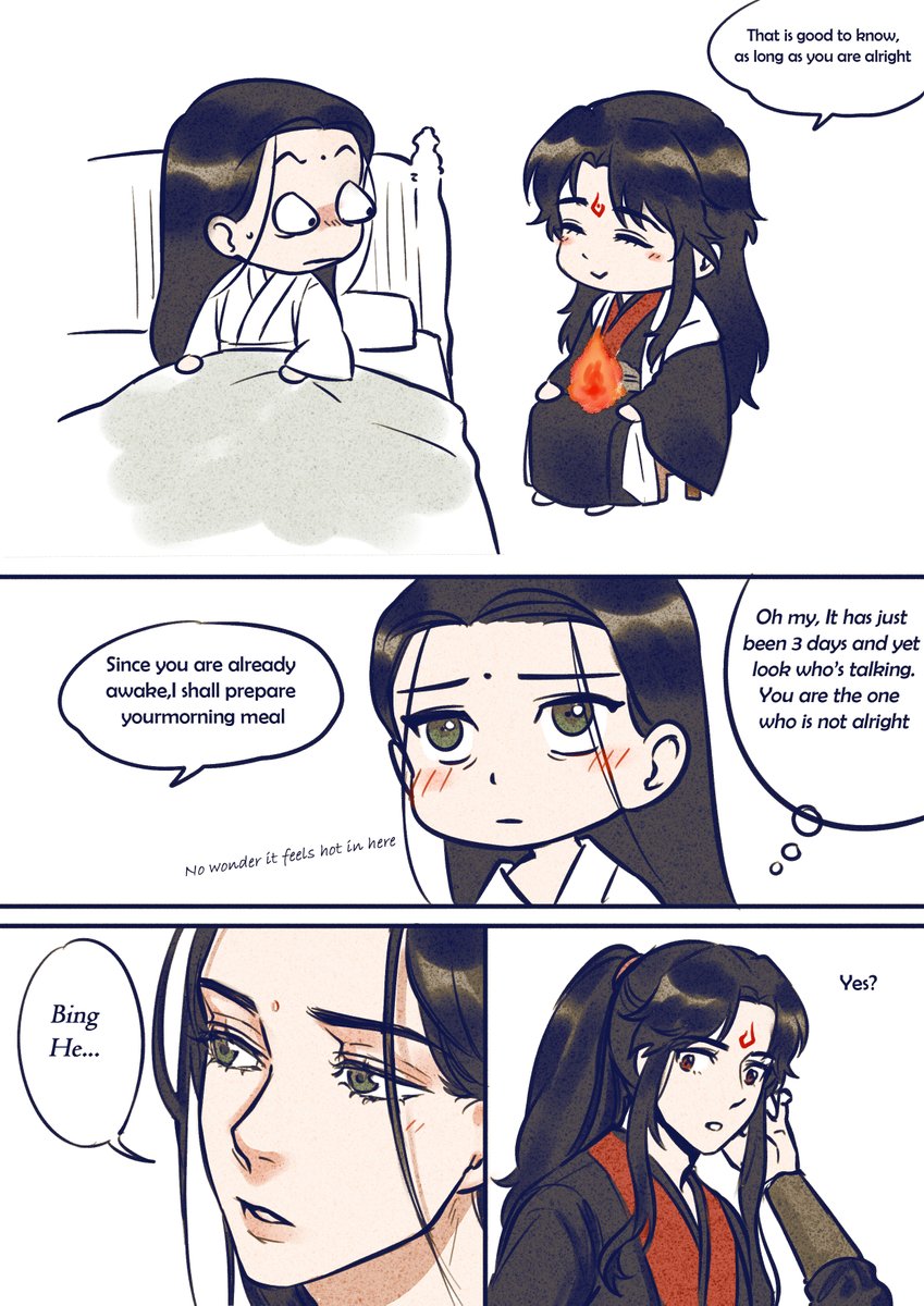 BingHe have to deal works in demon world 
...
to be continue after I finish my major work 😭😭
#人渣反派自救系统 #ScumVillainSelfSavingSystem   #svsss   #ShenQingqiu #loubinghe 