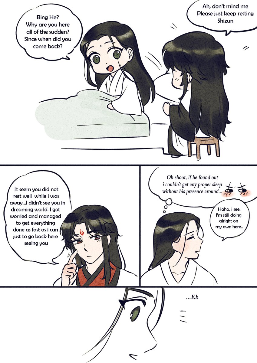 BingHe have to deal works in demon world 
...
to be continue after I finish my major work 😭😭
#人渣反派自救系统 #ScumVillainSelfSavingSystem   #svsss   #ShenQingqiu #loubinghe 