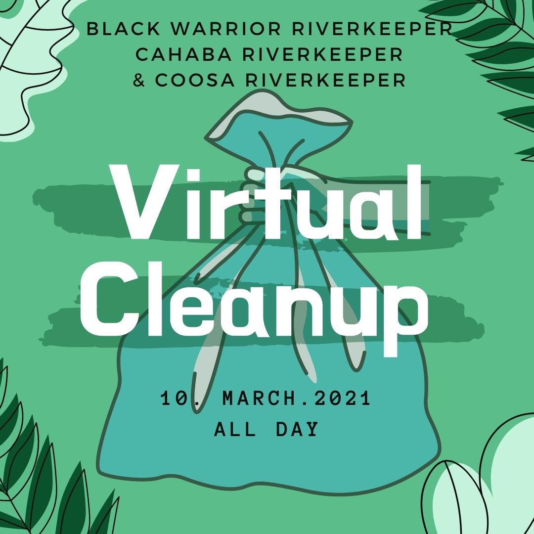 BWRiverkeeper's tweet photo. This week, @CahabaRiverkeep, @CoosaRiverkeepr and we are highlighting the work of our #AmeriCorps members and inviting you to join them on a #VirtualCleanup! Please pick up #litter anywhere, anytime, share your #cleanup photos on social media, and tag our 3 #Waterkeeper groups! https://t.co/Viwu2cZQoU