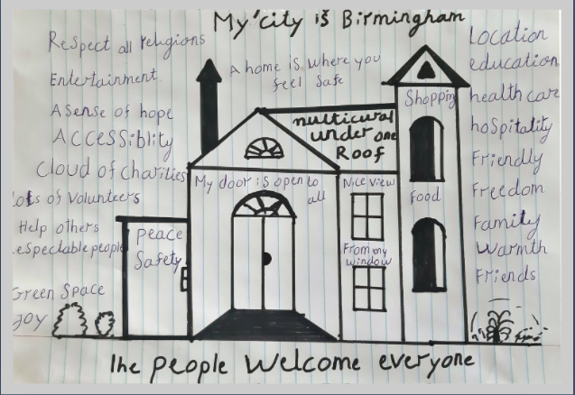 One of our members, <a href="/maokwo/">MAOKWO | Creating | Connecting |Together</a>, have curated a beautiful online exhibition called 'My City'. Look at this powerful and inspiring artwork, and check out the exhibition here maokwo.com/mycityexhibiti…

#ShareOurJourney <a href="/MiFriendlyWM/">MiFriendly Cities</a> <a href="/MigrantVoiceUK/">Migrant Voice 🧡</a> <a href="/CRMCCov/">Coventry Refugee and Migrant Centre 🧡</a>