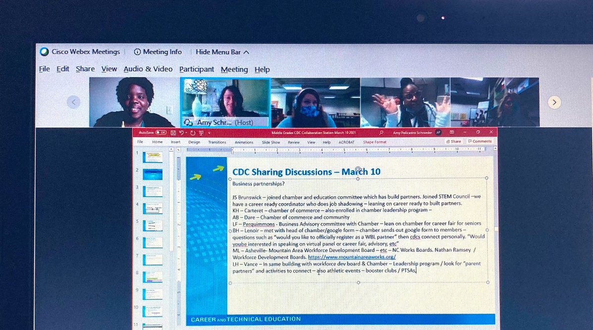 MsWingateCTE's tweet image. Great information shared during today’s 1st Middle School CDC Collaboration! Registration, connecting with Ss and partnerships were a few of the topics covered. @AmyPSAmyPS @CCPSMSCDC @lahawleyCDC
