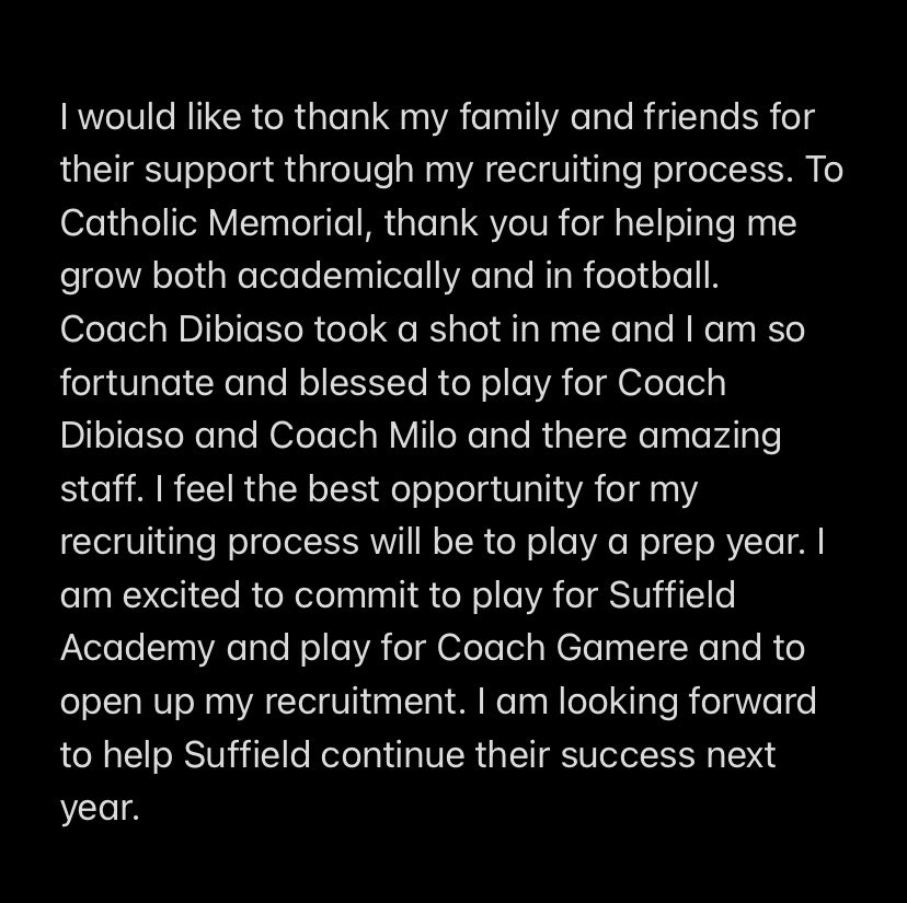 colbyspencer121's tweet photo. I am excited to announce my commitment to Suffield Academy for a PG year. @DrewGamere @seansr25 Go Tigers 🐅 🟠⚫️ #classof2022 https://t.co/mFox13fRCq